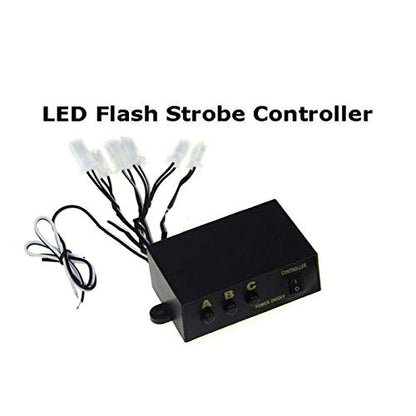 BININBOX 6 Ways LED Light Flasher Flash Strobe 3 Modes Controller Box Control For DC 12V Car Truck Motorcycle Vehicle