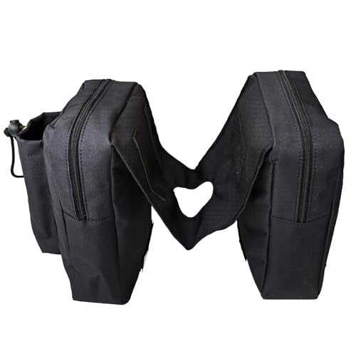 ATV Tank Bag Saddle Bag Waterproof Motorcycle Bag Compatible with Snowmobile Sportsman Scrambler FourTrax Grizzly UTV Hanging Storage Bag Black - color: Black