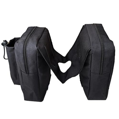 ATV Tank Bag Saddle Bag Waterproof Motorcycle Bag Compatible with Snowmobile Sportsman Scrambler FourTrax Grizzly UTV Hanging Storage Bag Black - color: Black