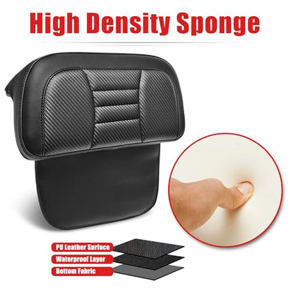 Goldfire Rear Trunk Backrest Pad Razor Chopped Backrest Pad Tour Pack Backrest Pad Fit for Harley Touring Models 2014-2025 Road King Street Glide Electra Glide, Black Woven - color: Black 1