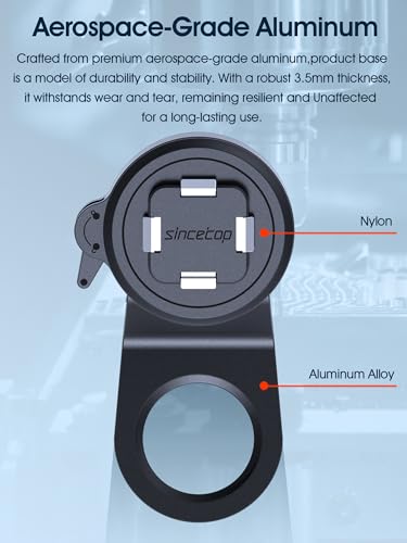 sincetop Bike Phone Mount - Series Q [ Quad ] - Mountain Bicycle Stem Phone Holder - Quick Lock & Release - Aluminum Handlebar Cycling Cell Holder for MTB Ebike Road Electric Gravel Bikes - size: SE - Standard, style: [SE] Stem Mount - Series Q