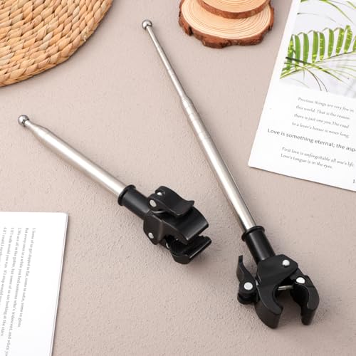 Garneck 2pcs Portable Bike Flag Pole Mount Retractable Flag Pole for Camping Rvs Trucks
