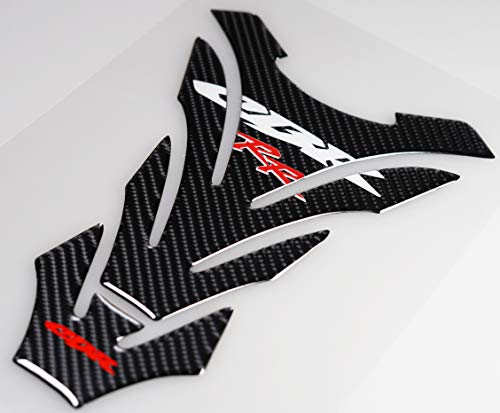 Real Carbon Look, Protector Pad, Tank Pad Decal Stickers, Tank Side Traction Pad, Fuel Gas Tank Cap,Anti Slip sticker, Traction Side, Fuel Knee Grip Decal for CBR 600RR 2003-2006