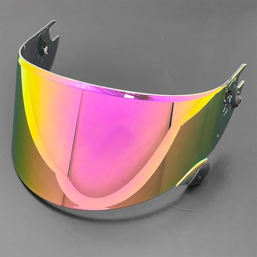 Motorcycle Helmet Visor for Shark Race R Pro GP, Anti Scratch Colored Motorcycle Helmet Lenses, Motorcycle Helmet Face Shield with Anti-Fog Rainproof Film, F Rose Red - color: F Rose Red