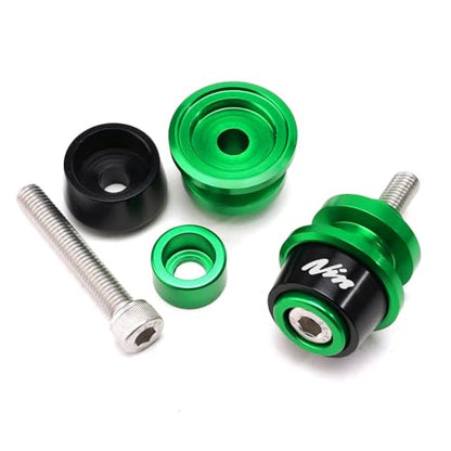 MOWOK 8MM Swingarm Spools slider Fit For Ninja 650 2017-2026 ZX-6R/ZX636 2014-2026 400 Z400 2018-2026 Ninja 1000SX 2020-2026 500 ZX4RR ZX4R ZH2 Motorcycle Accessories Stand Screws