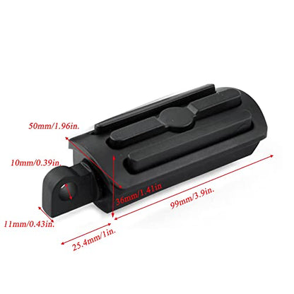 Motorcycle Foot Pegs Highway Pegs Male Foot Rests For Harley XL Sportster V Rod Hugger Custom 883 Softail Dyna Glide Bob Fat Boy (Matte Black) - color: Style 3#-Matte Black