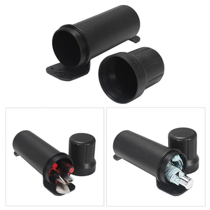 Motorcycle Universal Off-Road Waterproof Tool Tube Storage Boxmotorcycle Tool Box - Glove, Raincoat, Cap Repair, Registration - size: Medium: 34*8.6*8.6 cm (without Lock)