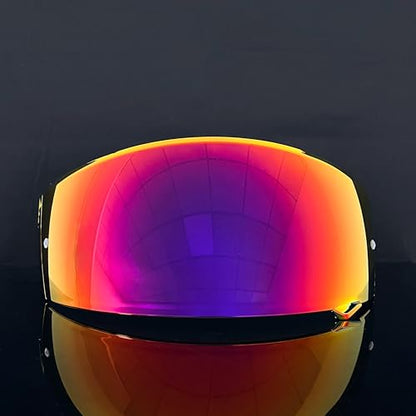 Neotec 2 Helmet Visor Replacement for,CNS-3 UV Protection Helmet Face Shield Compatible with SHOEI Neotec 2(Revo Rose Red) - color: Revo Rose Red- Day Use