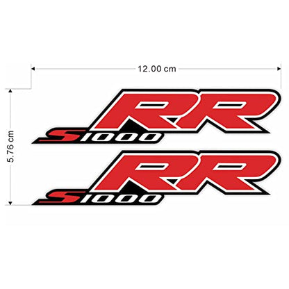 Awonderful Motorcycle S1000RR Fairing Decal Sticker for S1000RR 2009-2014 - Fairing Side Section Decal Sticker (Red and White) - color: Red and White