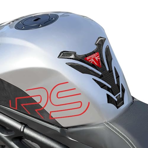 labelbike - 3D Sticker Motorcycle Low Tank Pad Protection and Decoration in Resin Compatible with Triumph Speed Triple 1200 RS 2025 - Color Red - color: red