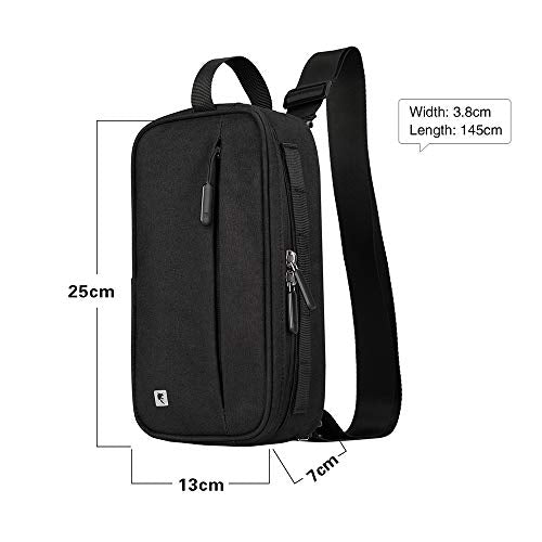 Rhinowalk Bike Handlebar Bag, Multifunctional Waterproof Mountain Bike Crossbar Front Bag Road Bike Basket Bicycle Frame Bag Waist Shoulder Bag Bicycle Bag Professional Cycling Accessories - color: black