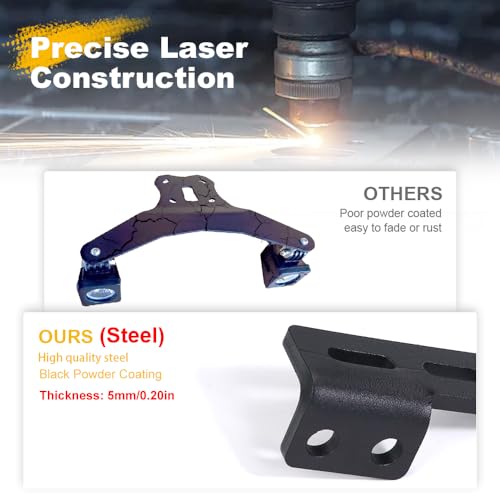 Motorcycle Auxiliary Light Mount Fit for KLR650 2008-2024, Fog Light Rack Spotlight Bracket Holder