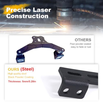 Motorcycle Auxiliary Light Mount Fit for KLR650 2008-2024, Fog Light Rack Spotlight Bracket Holder