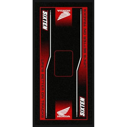 SIXTEN Motorcycle Mat for Honda 37.4 × 78.7 in - Environmental Garage & Paddock Mat - Washable, Oil-Absorbing & Eco-Friendly - Protection for Dirt Bike, Enduro & Motocross