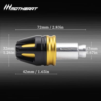 Motorcycle Handlebar End Caps For GSX-R 1000 2001-2025 GSX-R 1000R 2017-2025 7/8” Bars 17mm Diameter CNC Handlebars (See details below) gsx-r 1000 1000r Accessories (Gold) - color: Gold