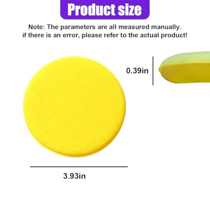 Craedli Car Wax Applicator Pads, 4 Inch Round Soft Fine Polishing Foam Pads, Car Sponge Buffing Pad Auto Cleaning & Detailing Tool for Applying Dressings, Polishes, Waxes (6PCS) - size: 6PCS