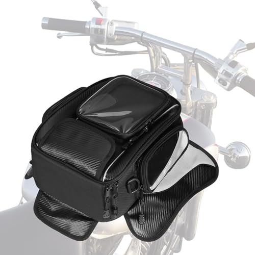 Motorcycle Tank Bag for BMW G310GS G310 GS G 310 GS, Strong Magnetic Waterproof Oxford Black Motorbike Quick Release Pannier Bag