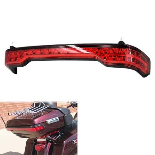King Tour Trunk LED Light Tail Light Running Brake Turn Signal Lamp Kit Fit for Harley Touring Road King Road Street Electra Glide Tri Glide Ultra Limited 2014-2023 Red - color: Red