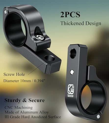 BRCOVAN 2PCS, Metal Light Bar Mounts, Off-Road LED Light Mounting Bracket | Fit for Round Rails 0.75" / 0.875'' / 1" / 1.125'' /1.26" / 1.375'' in Diameter, for Motorcycle ATV UTV Boat Truck