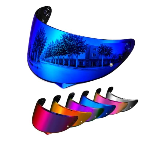 PSLER C10 Visor - C10 Tinted Visor HJ-34P Helmet Face Shield for C10 HJ 34P,Deep Blue - color: Deep Blue