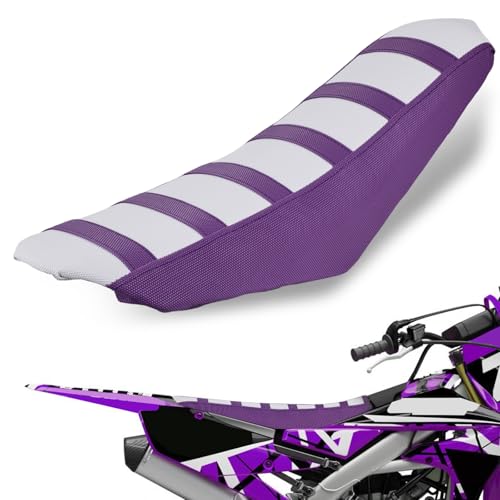 Dirt Bike Seat Cover Motorcycle Gripper Cushion Cover Universal for CRF YZF YZ PW KLX KX All Most Dirt Pit Bikes Enduro Purple - color: Purple