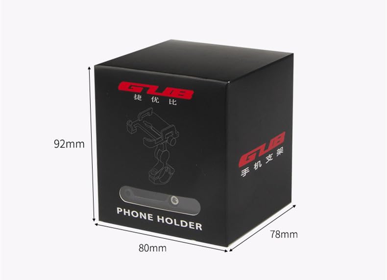 GUB PLUS21 Bicycle Motorcycle Phone Holder One Key Adjust Aluminum Bike Handlebar Mount Waterproof Phone Case Mobile Phone Mount