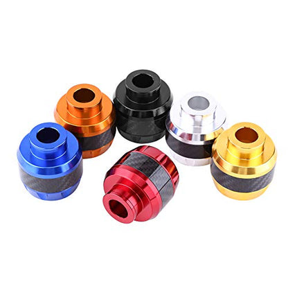 Motorcycle Front Fork Frame Sliders 1 Pair of Carbon Fiber Plastic Fork Frame Sliders Crash Protection(red)