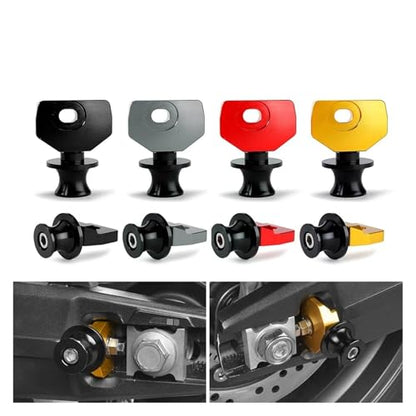 CNC Aluminum Swingarm Spools Sliders Compatible with CB650R CBR650R CB650F CBR650F – Rear Wheel Fork Axle Stand Pick Up Mount (2014-2025)(Gold) - color: Gold