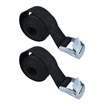 2PCS Lashing Straps with Buckles Adjustable, Up to 600lbs,Tie Down Straps for Motorcycle, Cargo, Trucks,Trailer,Luggage (1" x 3.3') - size: 1" x 3.3'