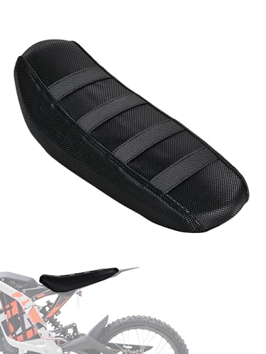 Electric Dirt Bike Seat Cover for Surron Light Bee,Non-Slip Motorcycle Cushion Cover for Sur Ron Light Bee X and S/X160/X260-Black - color: Black