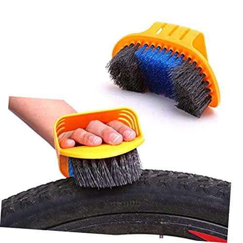 KOMBIUDA 6-in-1 Bike Cleaner Tool Kit for Bikes Chain Brush Tire Cleaning Brush Set Sprocket Scraper Compact Ergonomic Design