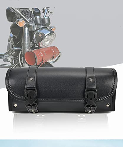 Motorcycle Tool Bag Saddle Bags Handlebar Bag Motorcycle Fork Bag Universal Storage Bag with 2 Straps