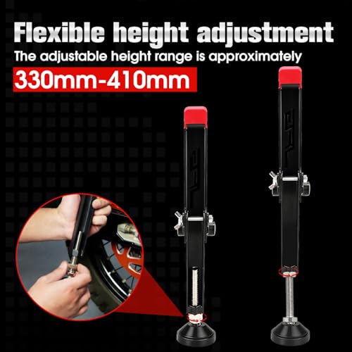 Motorcycle Stand Rear Wheel Stand,Foldable Convenient Dirt Bike Lift Universal for All Most Dirt Pit Bike Motorcycle Naked Cruiser Black - color: Black