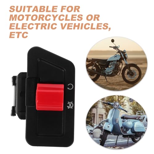 Healifty Motorcycle Headlight Handlebar Switch Toggle Switch for Electric Scooter ATV Powersports with Waterproof Push Button Control