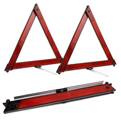 TOYANDONA 3pcs Reflective Warning Triangle Roadside Emergency Triangles for Vehicle Safety Compact Portable Reflectors for Roadside Assistance