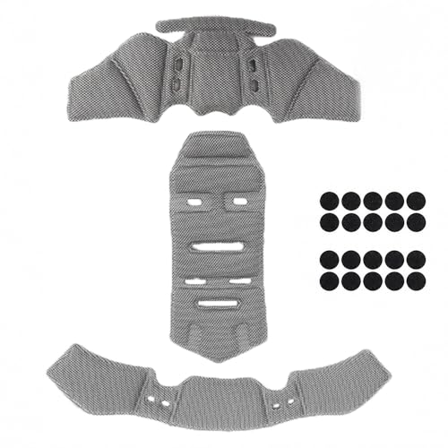 Helmet Padding for Caberg Tourmax Tourmax X/Carbon, Helmet Liner Pads, Motorcycle Replacement Interior Cushion Kit with Breathable Removable Inserts for Riding Use, B Gray - color: B Gray
