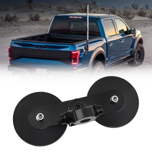 Strong Magnetic Whip Light Mount Bracket,No-Drill Universal Suction Base Holder for LED Whip Lights,Flagpole,CB Antenna for Off-Road Roof/Side/Rear Mount 1PC