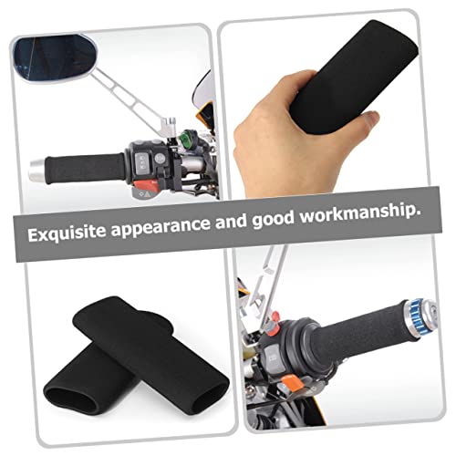 BESPORTBLE Motorcycle Handlebar Grips 4Pcs Non-Skid Sponge Covers Foam Grip Sleeves for Vibration Absorption Comfortable Motorcycle Handlebar Protection 4.72X1.37In