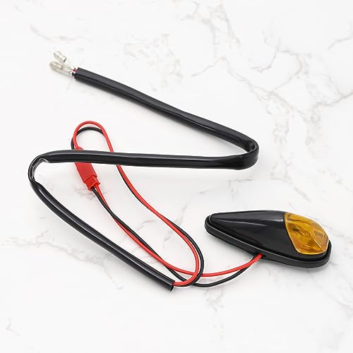 2X Adhesive Motorcycle Turn Lights LED Motorcycle Flush Mount Turn Signal 5W Yellow Light Bulb Lamp LED Indicator Light for Universal Motorbike