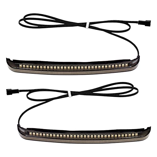 LED Saddlebag Tail Light with Running Brake Light and Sequential Turn Signal Lamp Fit for Harley Touring Street Glide Road King Road Glide Electra Glide Ultra Limited 2014-2023 (Smoked Lens) - color: 2014-2024 Smoke