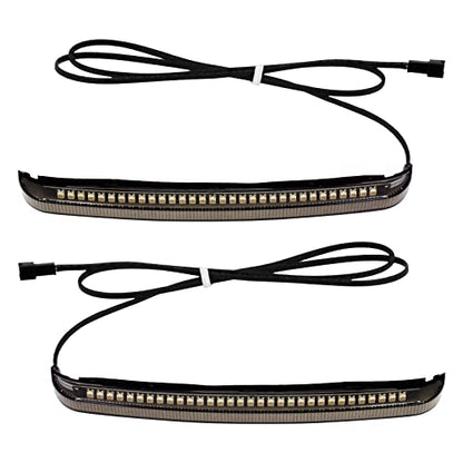 LED Saddlebag Tail Light with Running Brake Light and Sequential Turn Signal Lamp Fit for Harley Touring Street Glide Road King Road Glide Electra Glide Ultra Limited 2014-2023 (Smoked Lens) - color: 2014-2024 Smoke