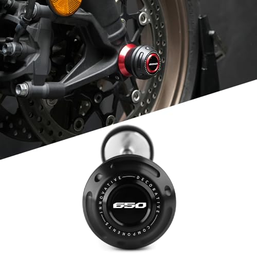 Motorcycle Front Wheel Axle Fork Slider Crash Protector Compatible With Honda CB650R / E-clutch 2025 2024 2023 2022 2021 2020 2019 | CB650 R CB 650 650R Accessories Parts (black) - color: black