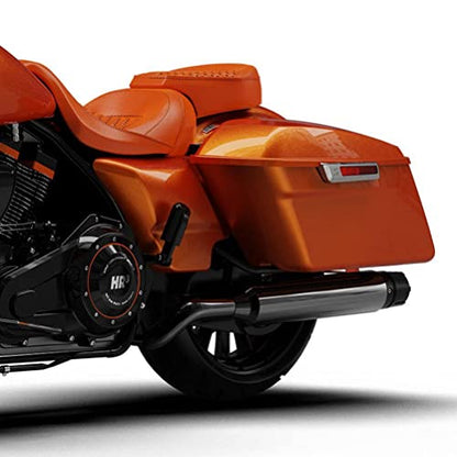 HR3 14SG Amber Whiskey Hard Saddlebags Compatible with 2014 Street Glide FLHX (Replace for OEM) Fit for 2014-2023 Harley Touring Models - color: Amber Whiskey 2014SG