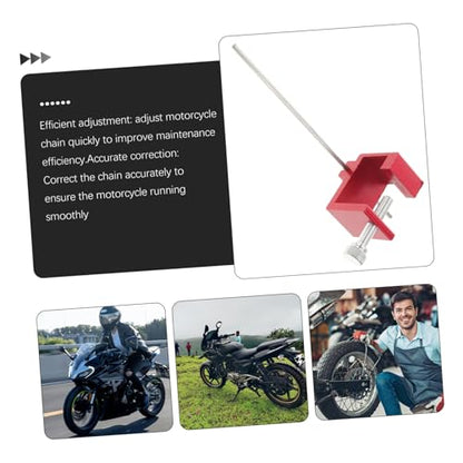 Cabilock Chain Axle Alignment Tool Motorcycle Chain Adjusting Tool Durable Design for Bikes Atvs and Scooters