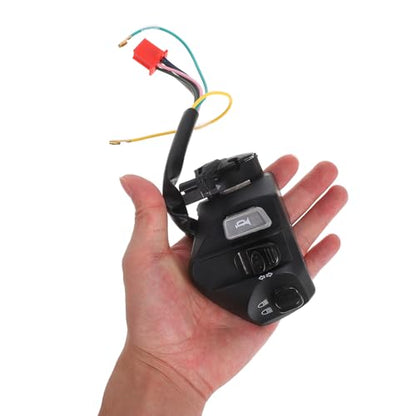 Totority 2pcs Motorcycle Handlebar Switch Set for Mio Lc135, Waterproof Left Handle Control Switch with Horn Button, Motorcycle Electrical Replacement Parts for Scooter and Motorbike