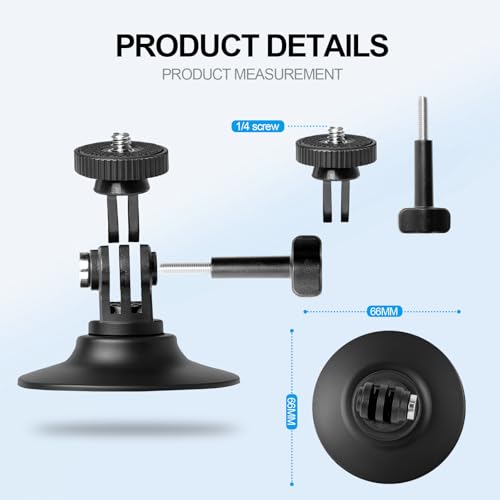 EMART 3 PCS Flexible Adhesive Mount Kit, GoPro Helmet Mount Sticky Chin Base Compatible with Insta360 X4 X3 X2 One RS for GoPro Max 360 Panoramic Camera Hero 13/12/11/10/9 DJI Motorcycle Accessories - size: 3 Pack