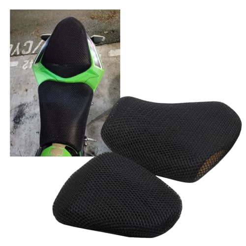 for Ninja500 Ninja 500 SE 2024 2025 2026 Rear Seat Cowl Cushion Cover Net Insulation 3D Mesh Guard Protector Motorcycle Accessories, Abrasion-Resistant All-Weather Protection