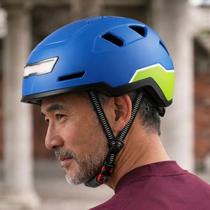 XNITO Bike Helmet with LED Lights - Urban Bicycle Helmet for Adults, Men & Women - CPSC & NTA-8776 Dual Certified - Class 3 E-Bikes, Scooters, Onewheel, Commuter, Mountain - color: Kelowna, size: Large