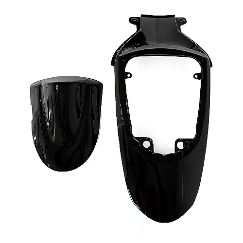 FLPRO Motorcycle Fairings Compatible for Suzuki 06 07 GSXR600 GSXR750 K6 2006 2007 GSX-R600 GSX-R750 Fairing Kit ABS Plastic Injection Bodywork Gloss Black Red Body Kits - color: Gloss Black Red-2
