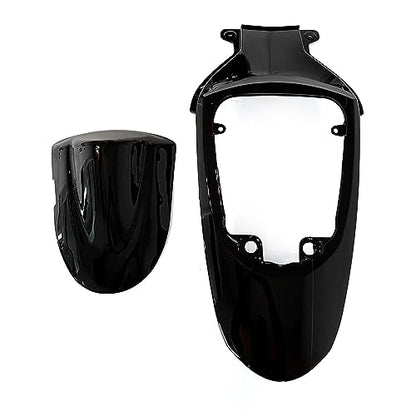 FLPRO Motorcycle Fairings Compatible for Suzuki 06 07 GSXR600 GSXR750 K6 2006 2007 GSX-R600 GSX-R750 Fairing Kit ABS Plastic Injection Bodywork Gloss Black Red Body Kits - color: Gloss Black Red-2
